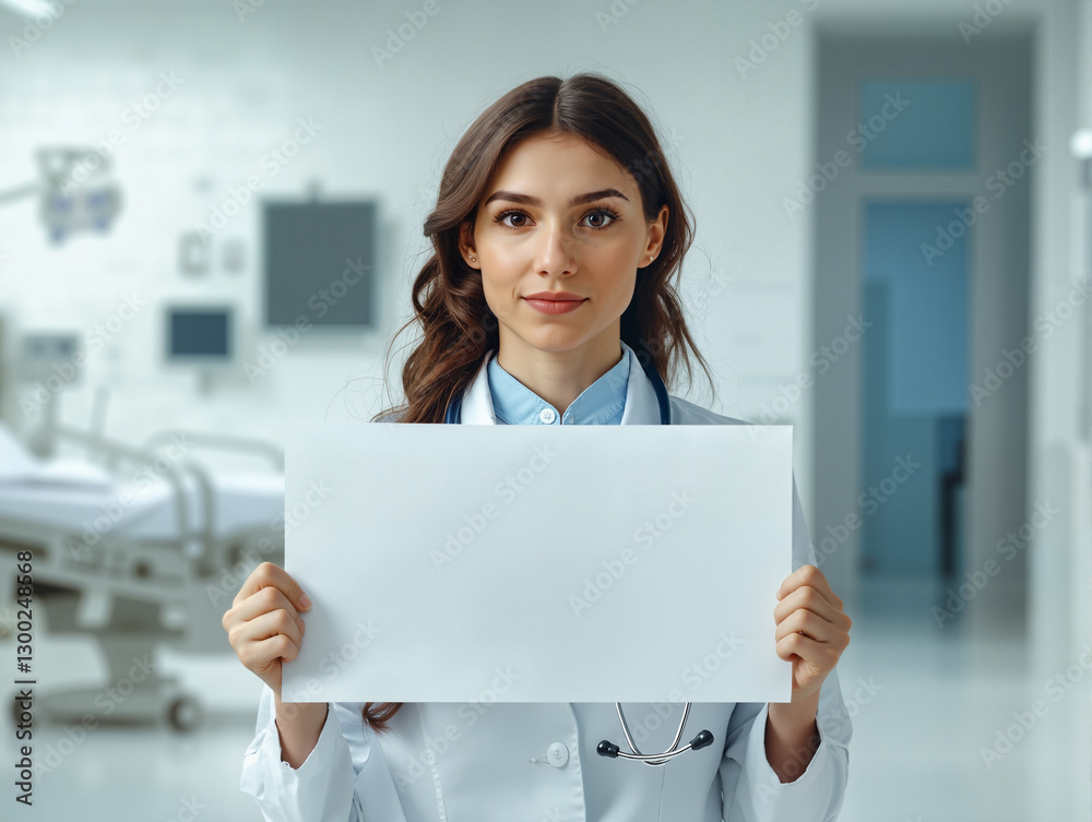 a female doctor standing in a hospital room a female doctor standing in a hospital room