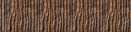 3d decor panel, wood background banner panorama long - Brown wooden acoustic ...