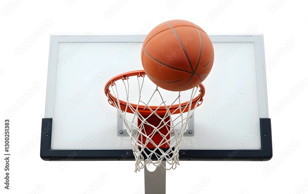 A basketball soaring towards a hoop, capturing the excitement of the game and perfect for sports enthusiasts. A basketball soaring towards a hoop, capturing the excitement of the game and perfect for sports enthusiasts.