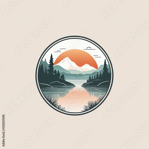 illustration landscape logo