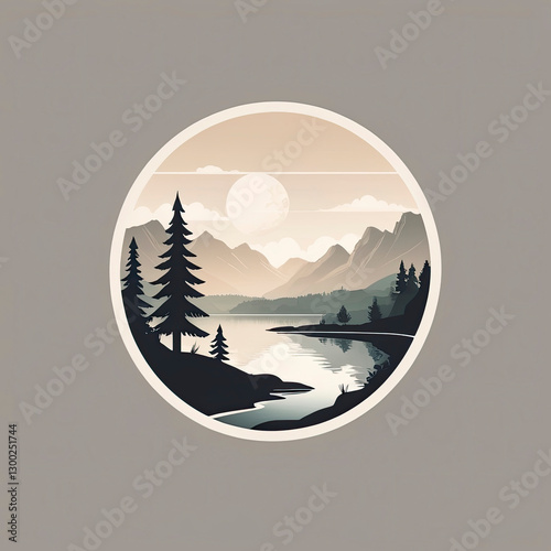 illustration landscape logo