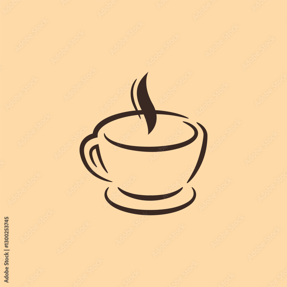 Obraz premium Premium Coffee Shop Logo Vector. Barista, Café and Espresso Branding Design