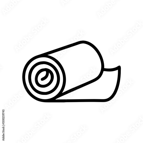 Bandage roll illustration in simple vector style