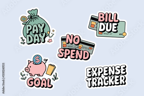 Cute Financial Planner Stickers
