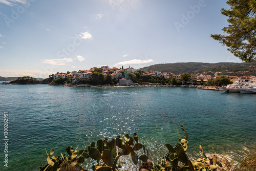 Fototapeta Naklejka Na Ścianę i Meble -  Skiatos, in the Sporades Islands. The Old Town.