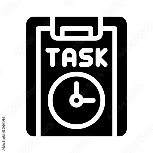 clock glyph icon