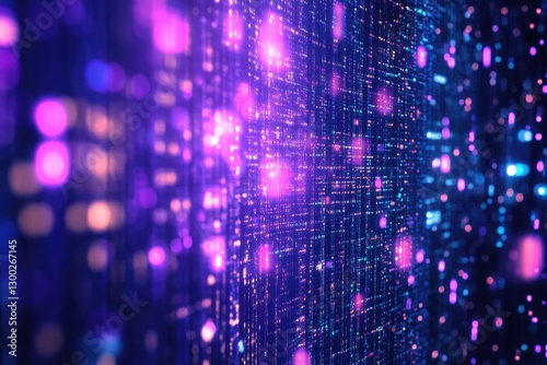 Wallpaper Mural Abstract Digital Data Stream Flowing Through Cyberspace Network Torontodigital.ca