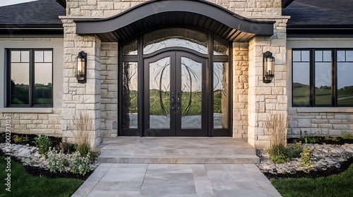 An Elegant Aluminum Front Entrance 