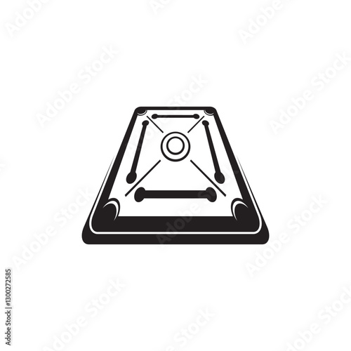 carrom table icon vector illustration symbol design