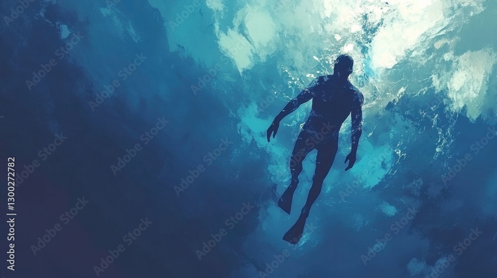 Diving in Clear Waters with Bright Light Effects Diving in Clear Waters with Bright Light Effects