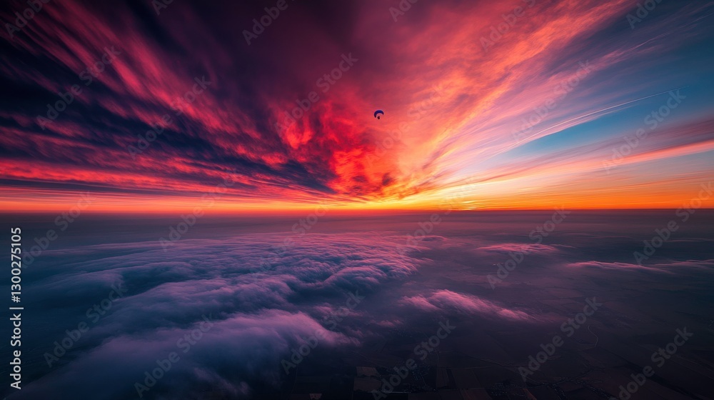 Expansive Sky with Vibrant Colors at High Altitudes Expansive Sky with Vibrant Colors at High Altitudes