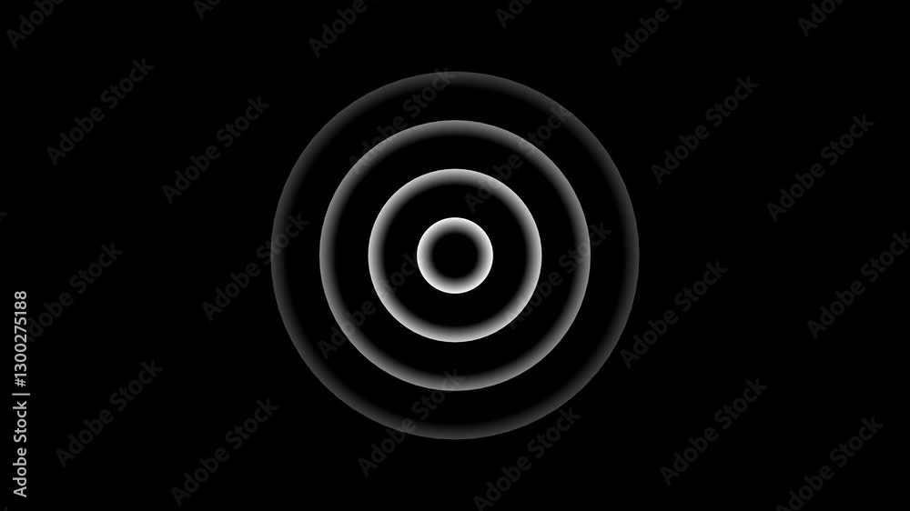 Digital radio waves screen animation on black background.Radial fade wave for sound, swirl, radio and sonar. Abstract concentric graphic icon. Geometric lines . Digital radio waves screen animation on black background.Radial fade wave for sound, swirl, radio and sonar. Abstract concentric graphic icon. Geometric lines .
