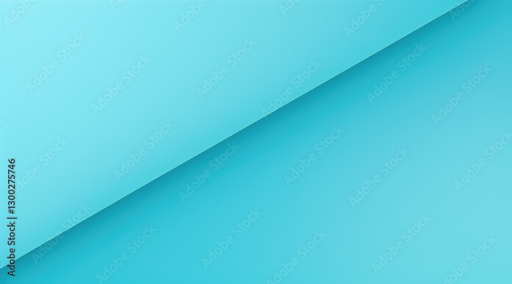 Geometric turquoise composition with diagonal line, gradient for modern presentation Geometric turquoise composition with diagonal line, gradient for modern presentation