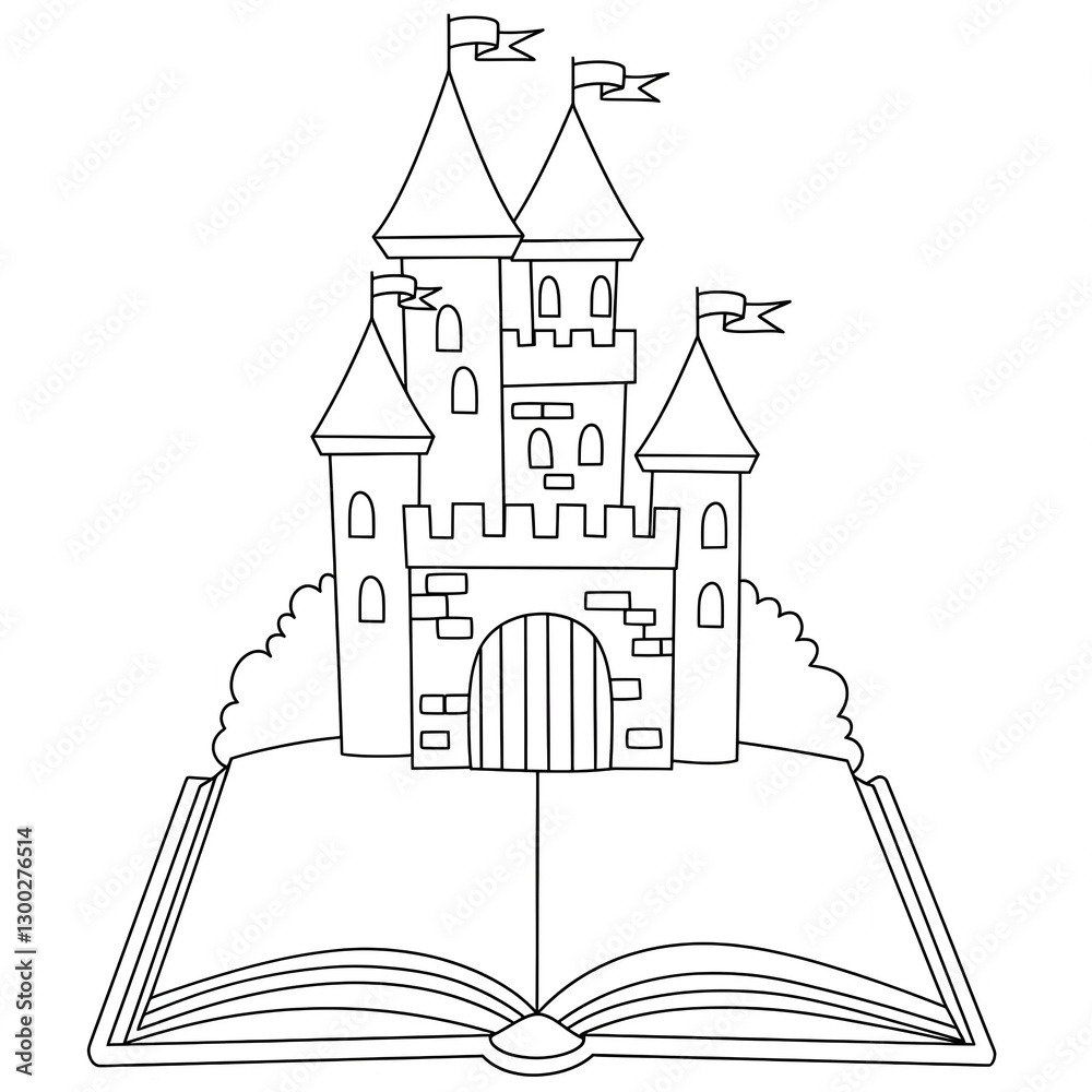 Fototapeta premium fairy tale sketch 