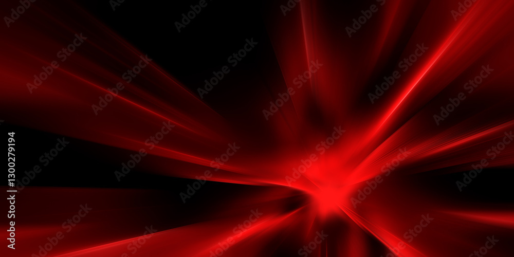 Fototapeta premium Acceleration speed motion on night road. Light and stripes moving fast over dark background. Abstract colorful Illustration