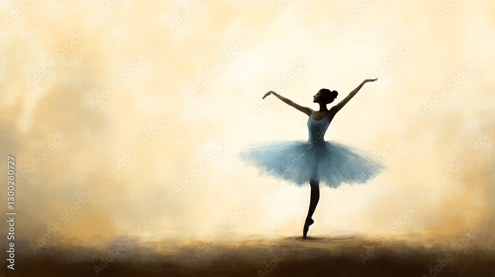 ballet dancer in pastel blue tutu elegant pose artistic composition ballet dancer in pastel blue tutu elegant pose artistic composition