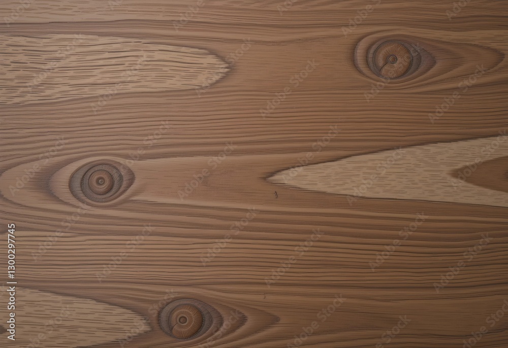 Fototapeta premium A smooth brown wooden surface with fine grain patterns and a polished texture. The clean, uniform wood creates a warm and natural background.