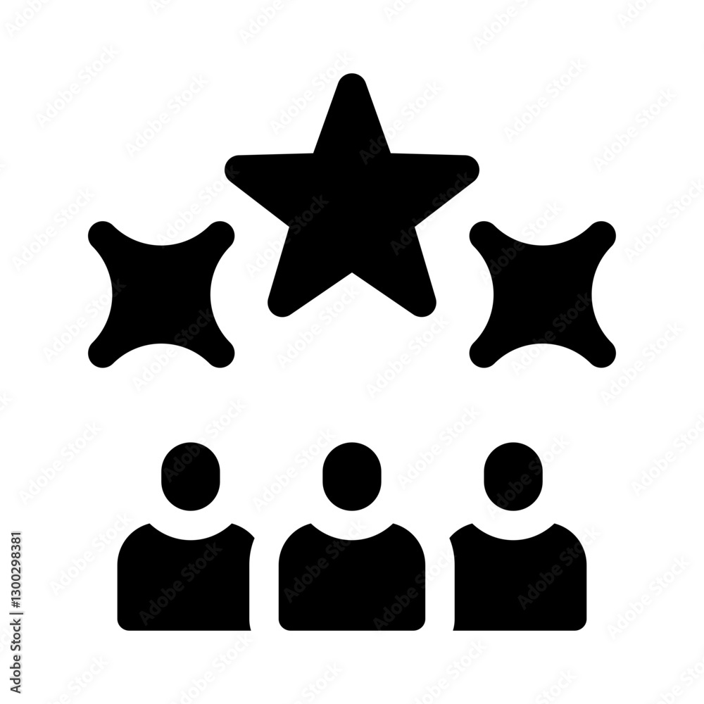 social bonding glyph icon
