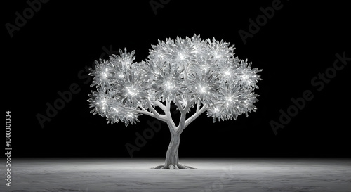 abstract purple tree