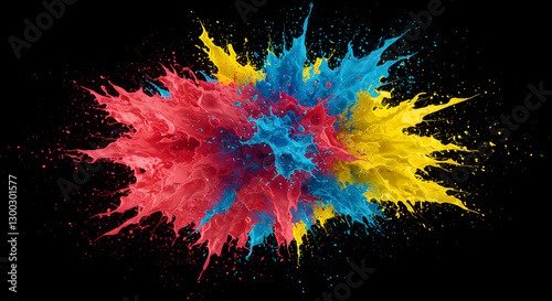 red and yellow splashes