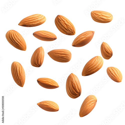 Wallpaper Mural Flying almonds isolated Torontodigital.ca