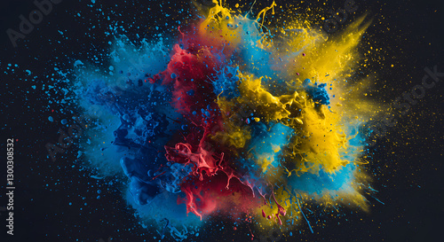 red and yellow splashes