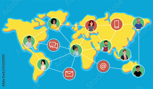 A worldwide cooperative network. International Network of partnership and communication