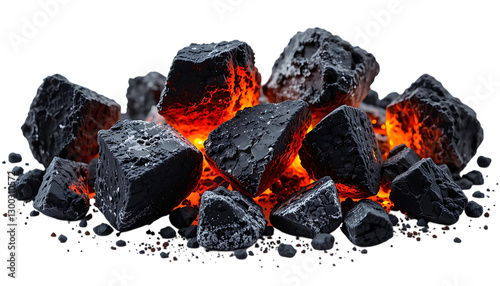 Smoldering burning coals png