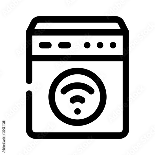 smart home integration line icon