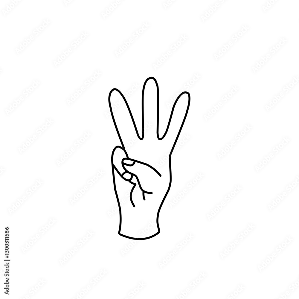 hand gesture doodle hand gesture doodle