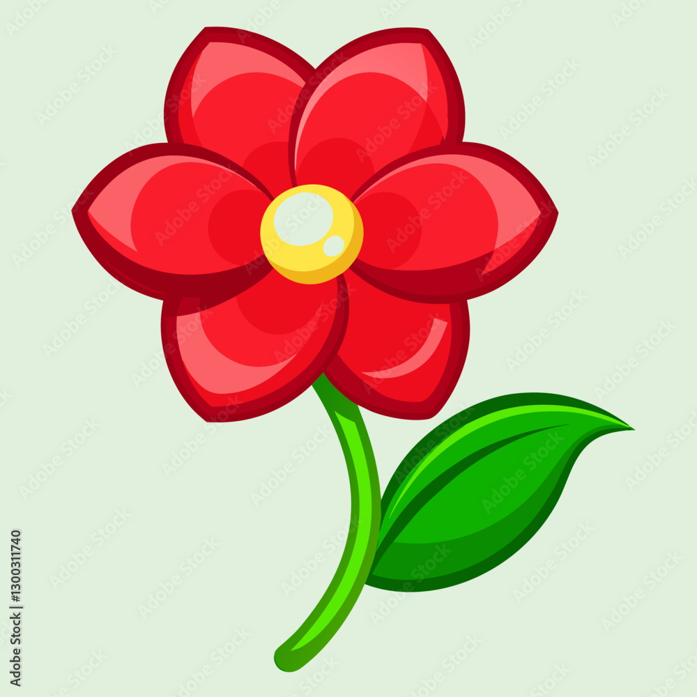 Vibrant red poinsettia flower graphic design Vibrant red poinsettia flower graphic design
