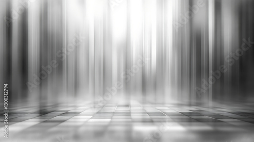 Blurred gray and white abstract background for product display and photography with copy space
