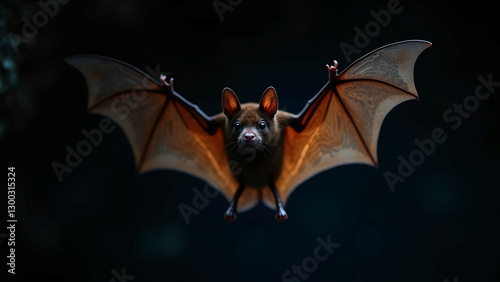 japanese pipistrelle bat cave aura close-up