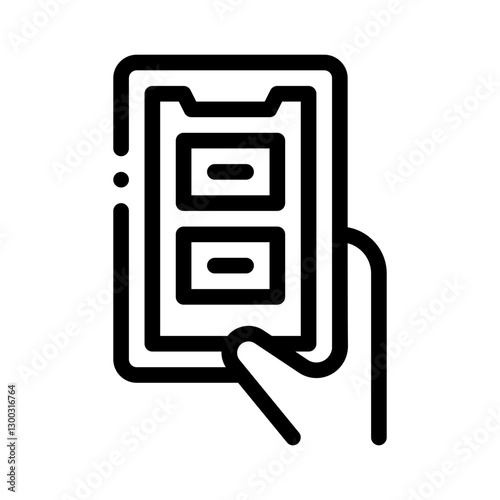 smartphone line icon