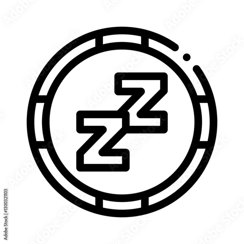 sleep line icon