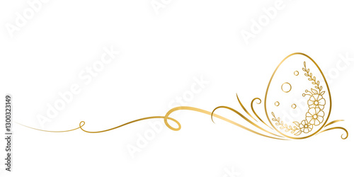 line art easter eggs vector illustration.