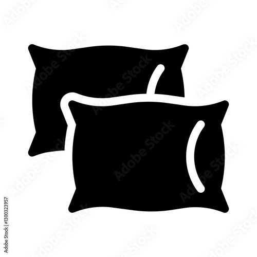 pillows glyph icon