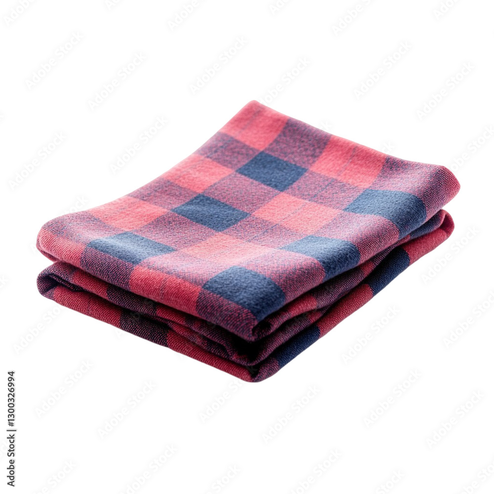 folded traditional Thai checkered cloth, known as pha khao ma, features vibrant red and blue pattern. This versatile fabric is often used for various purposes, showcasing cultural significance folded traditional Thai checkered cloth, known as pha khao ma, features vibrant red and blue pattern. This versatile fabric is often used for various purposes, showcasing cultural significance