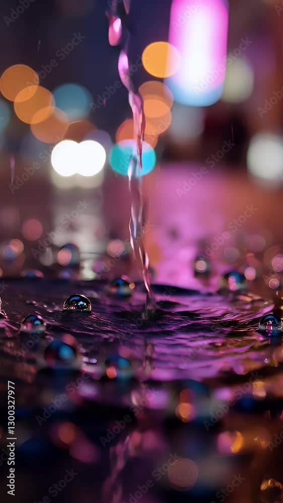 purple water drop