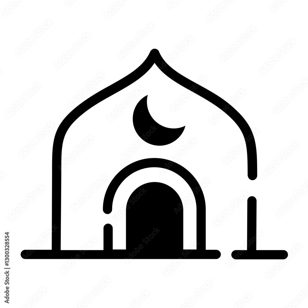 Fototapeta premium Mosque icon design 