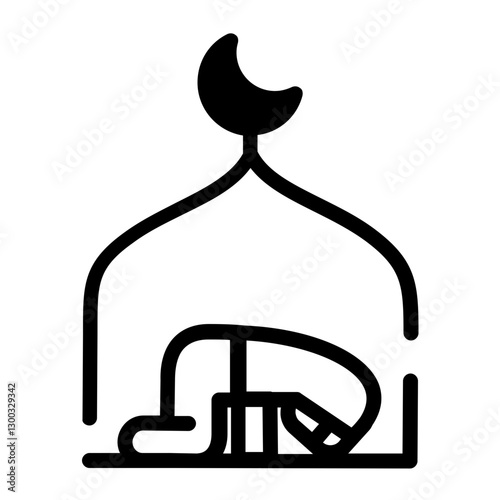 Praying Icon Design	
