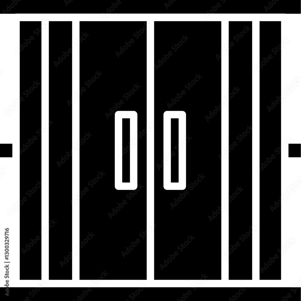 Fototapeta premium Elevator Door Icon