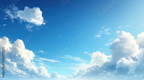 Serene sky view nature landscape digital art open sky aesthetic tranquility