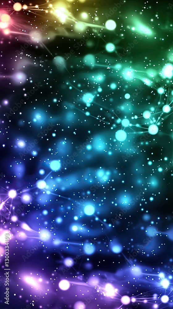 Fototapeta premium Vivid abstract background showcasing a stunning display of colorful lights and captivating patterns