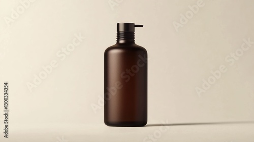 Wallpaper Mural Amber bottle pump dispenser on white Torontodigital.ca