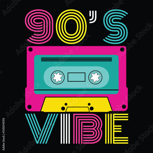 Vintage Retro Clipart Illustration for Classic 80s Tees
