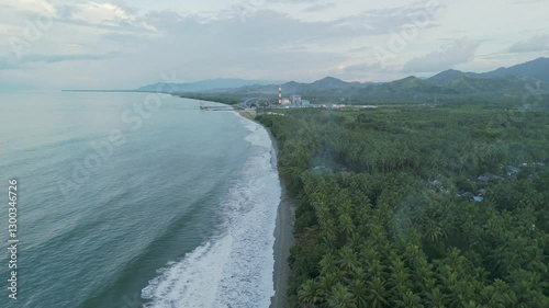 Wallpaper Mural Stunning Coastal Scene Showcasing Lush Greenery, Serene Waters, and Majestic Mountains North Sulawesi Indonesia Torontodigital.ca