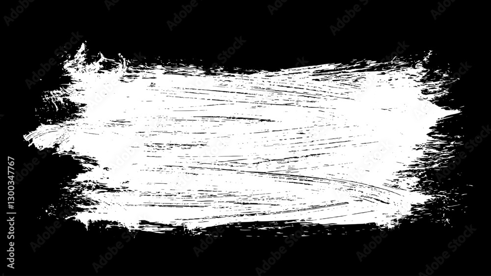 Grunge frame border. Vector paint texture.
