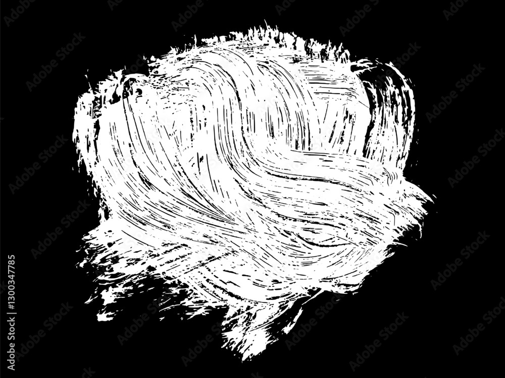 Grunge frame border. Vector paint texture.