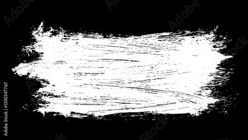 Grunge frame border. Vector paint texture.